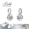 Destin bijoux cristaux de Swarovski polygone boucles d’oreilles